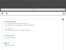 Tablet Screenshot of cdl-technik.de